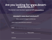 Tablet Screenshot of desert-aventures.fr